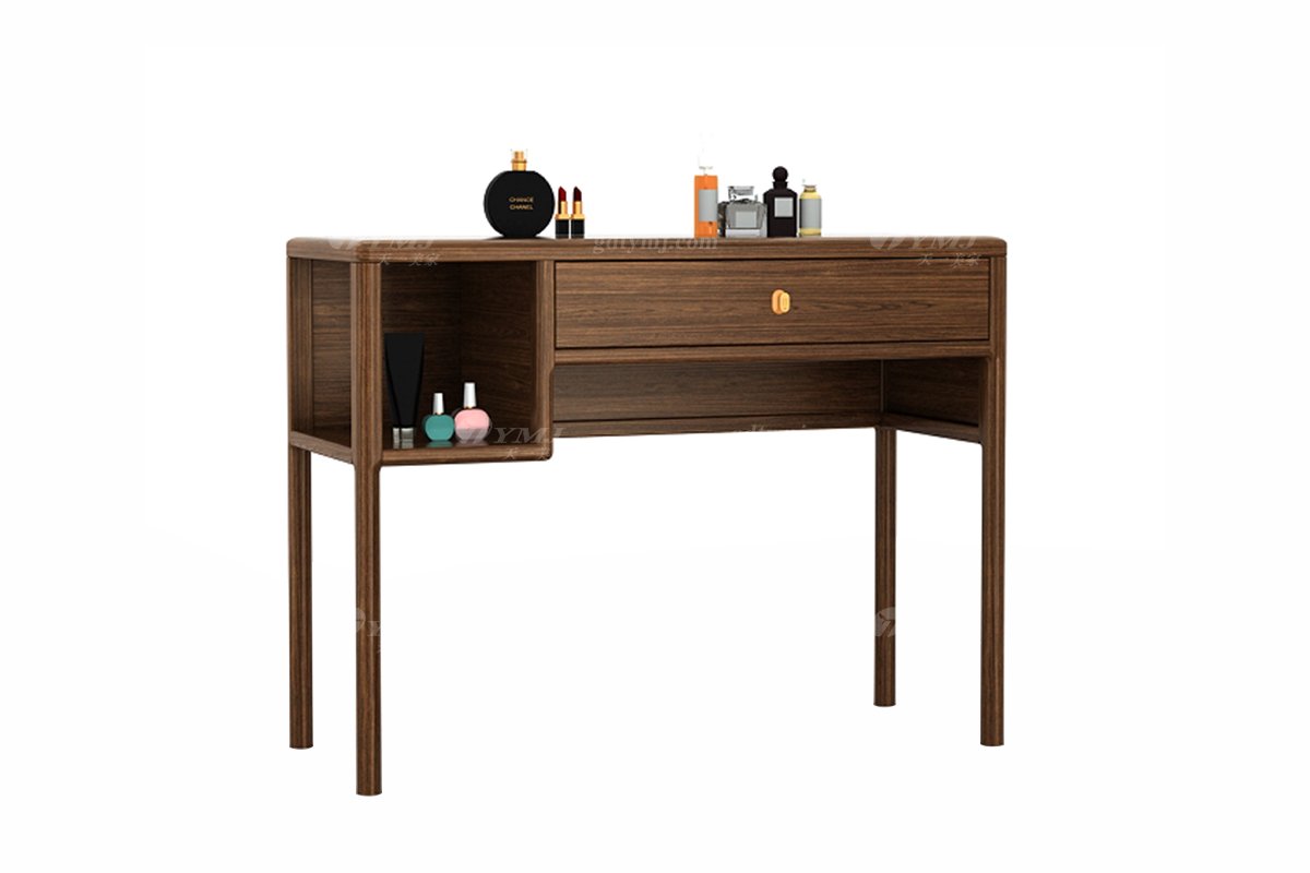 新中式風(fēng)格家具高端會所家具品牌簡約時尚臥室家具實木梳妝臺