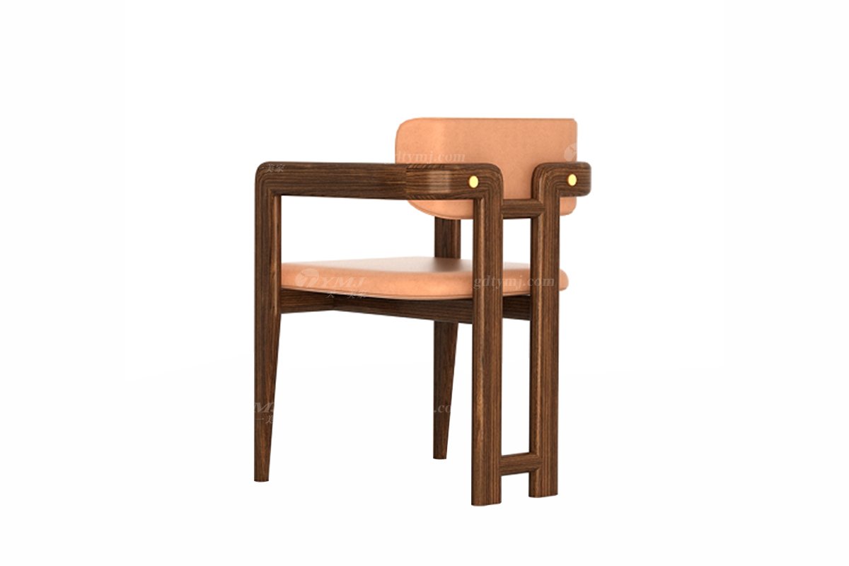 新中式風(fēng)格家具高端別墅家具品牌簡(jiǎn)約時(shí)尚餐廳家具實(shí)木餐椅H-XMC餐椅