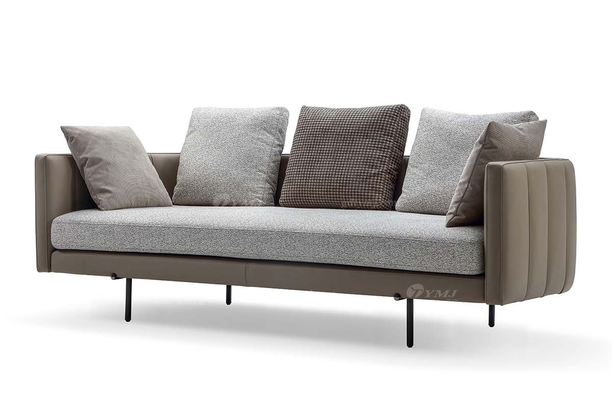 極簡風格意式品牌高端別墅會所家具現(xiàn)代簡約設(shè)計扶手沙發(fā)LS1202-46扶手沙發(fā)