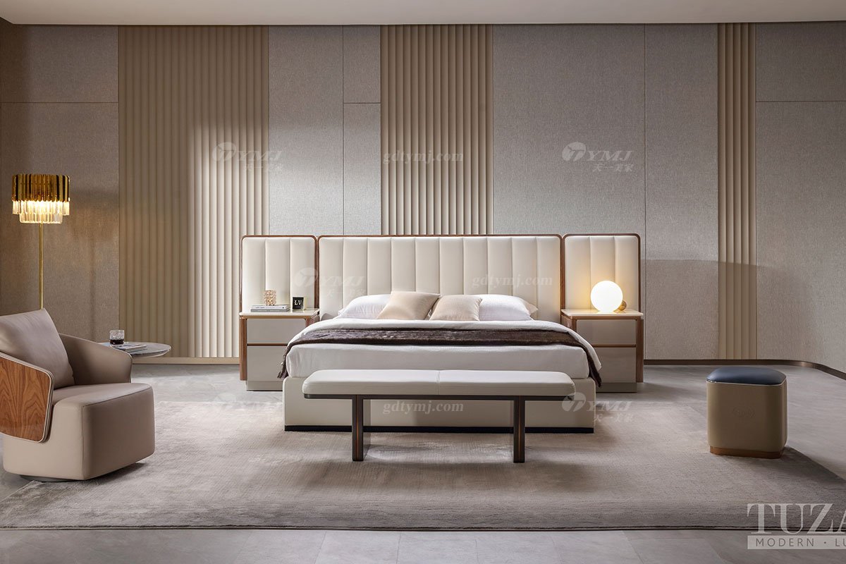 輕奢后現代風格家具高端會所別墅品牌簡約時尚床頭柜CW344-58床頭柜組合