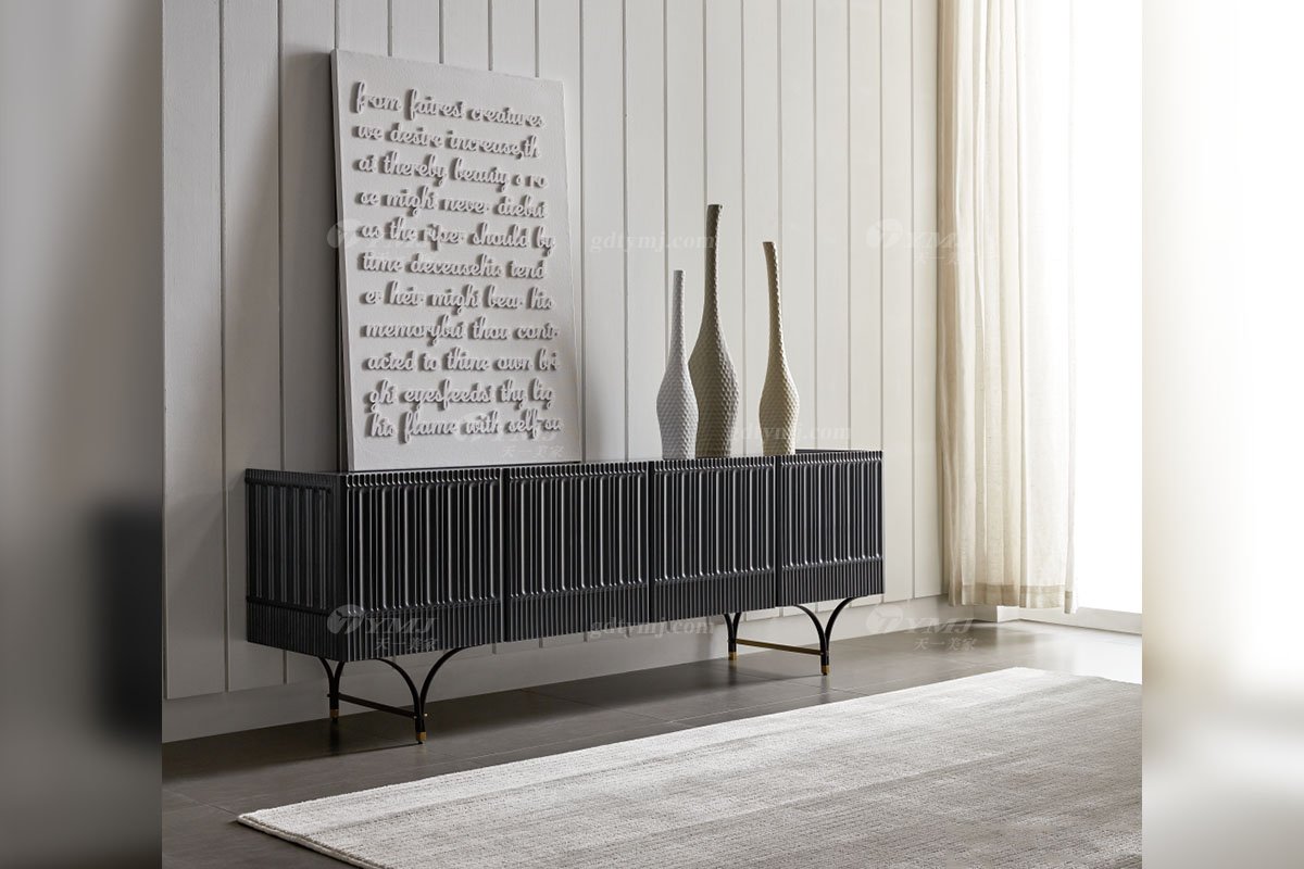 極簡風(fēng)格家具高端別墅會所大宅簡約E0級環(huán)保板藏藍(lán)色電視柜WD607電視柜