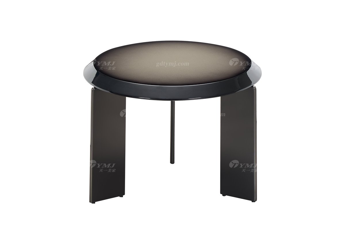 時(shí)尚高端意式極簡家具別墅家用豪宅奢華莫蘭迪灰漸變色角幾