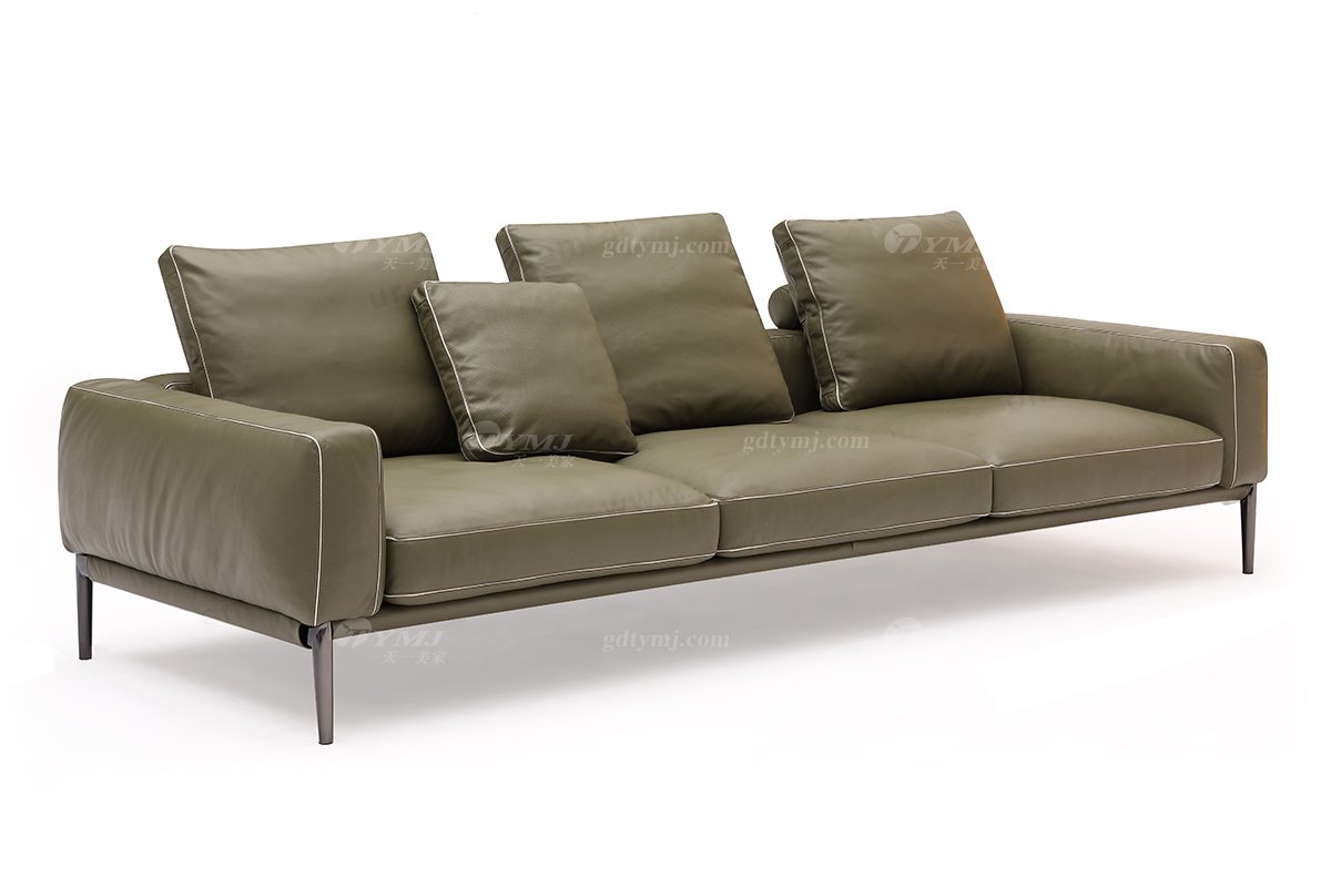 時尚高端現(xiàn)代極簡家具別墅大宅家用皮藝四位沙發(fā)F9556四位沙發(fā)1