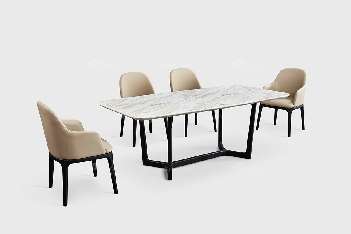  現(xiàn)代簡約家具高端別墅會所家用時尚進(jìn)口巖板長餐臺21012A-1場景1