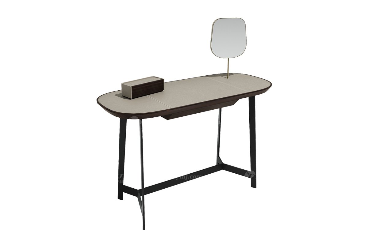  現(xiàn)代簡(jiǎn)約家具高端別墅會(huì)所家用時(shí)尚高級(jí)深灰色妝臺(tái)