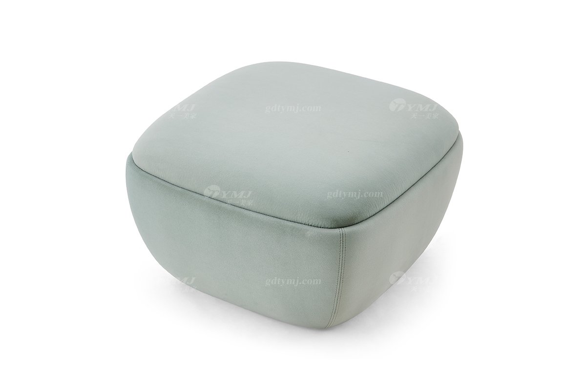 意式輕奢家具高端別墅會(huì)所家用時(shí)尚舒適淺綠色腳踏FB308SF10-1