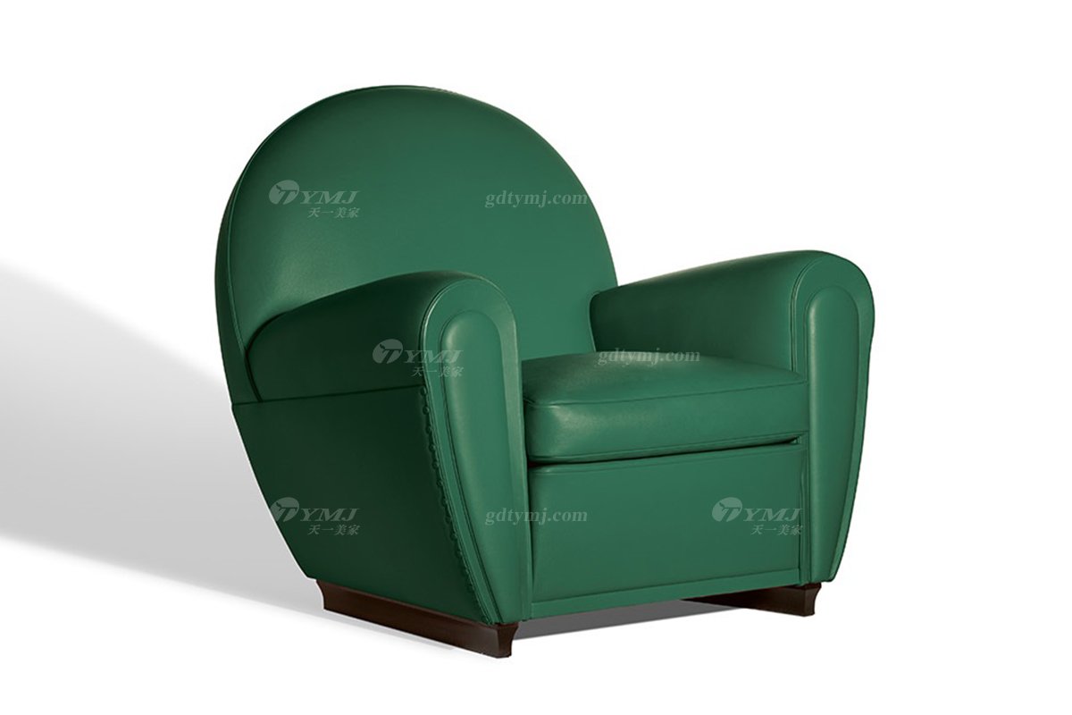 意式雅奢風格家具高端別墅會所家具時尚舒適真皮單位沙發(fā)休閑椅LC2310休閑椅1