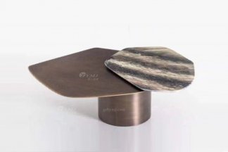  意式雅奢風(fēng)格家具高端別墅會所家具簡約時尚大理石茶幾