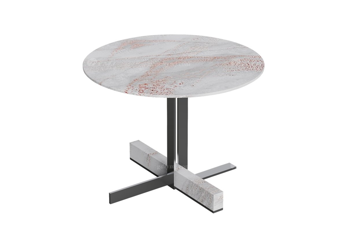  意式雅奢風(fēng)格家具高端別墅會所家具簡約高級天然大理石圓茶幾