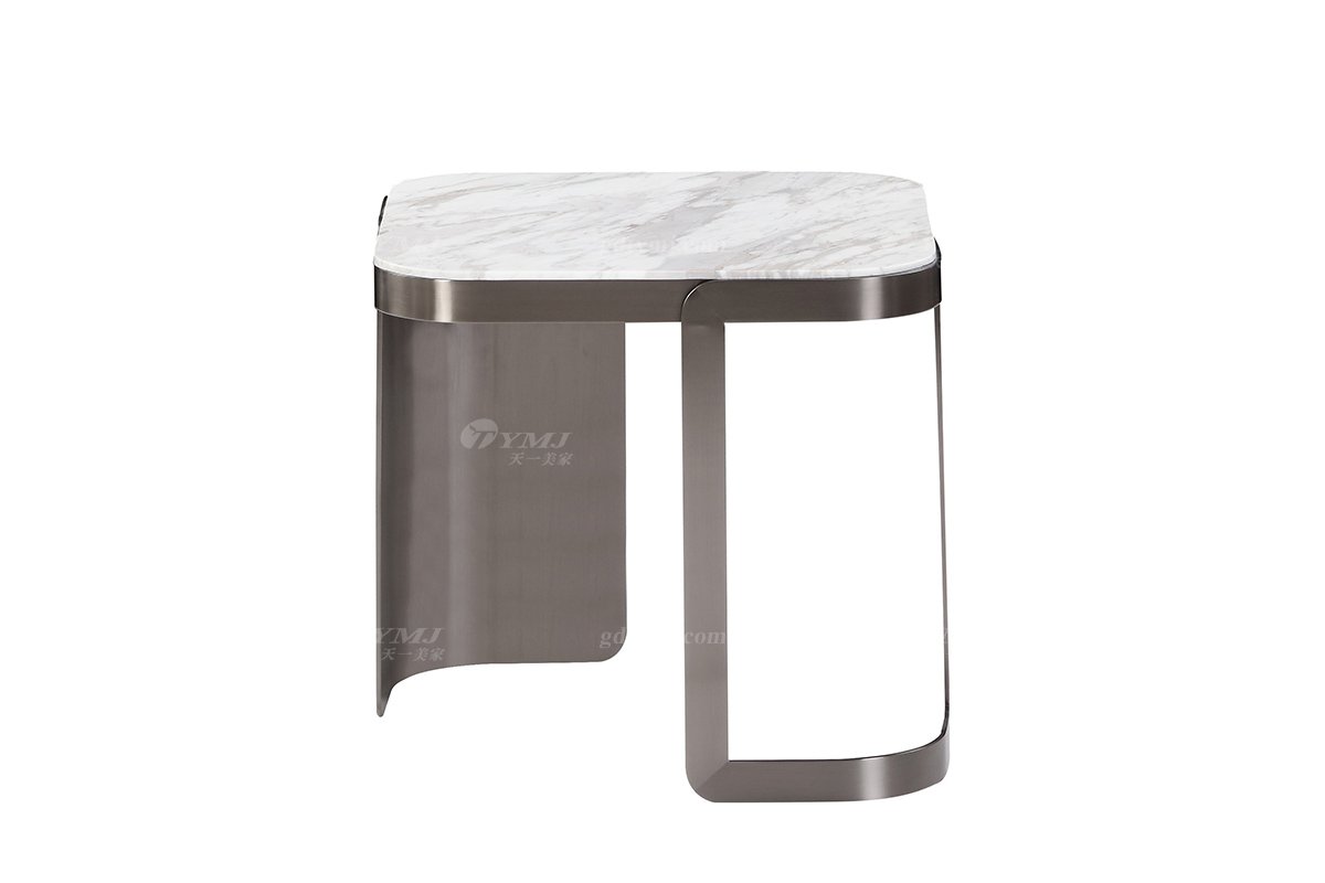  意式雅奢風格家具高端別墅會所家具簡約高級天然大理石方角幾LT2228方幾1