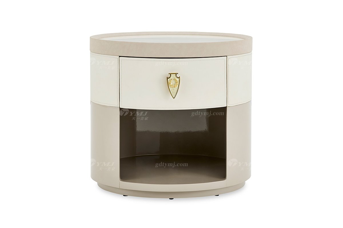 意式輕奢家具高端別墅會(huì)所豪宅家用時(shí)尚奢華天然大理石床頭柜