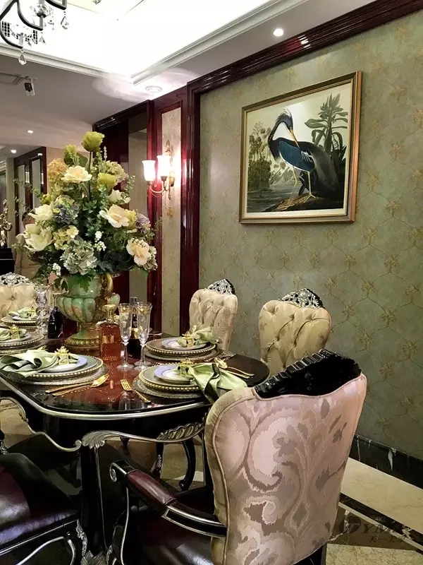 【天一美家案例】信陽錦江城E7-2-4號樓復式洋房-歐式新古典樣板間