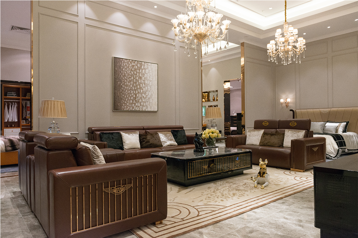 天一美家輕奢真皮沙發