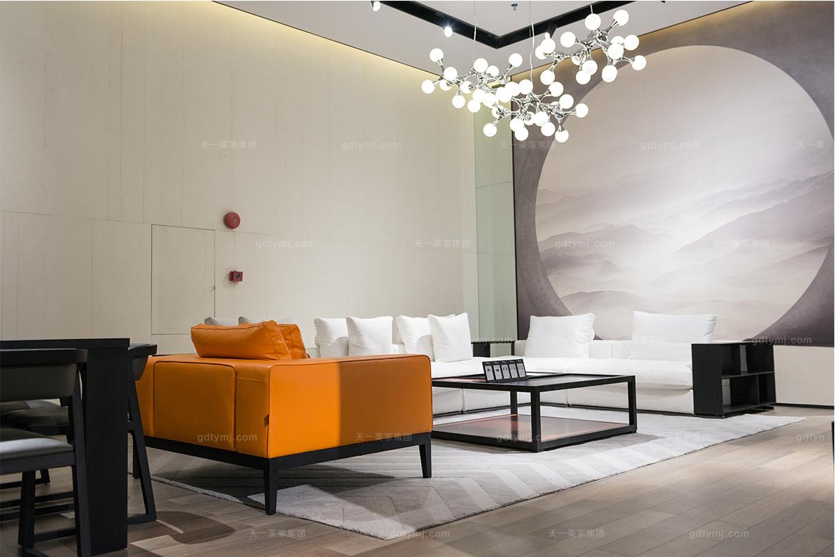 天一美家極簡奢客廳沙發