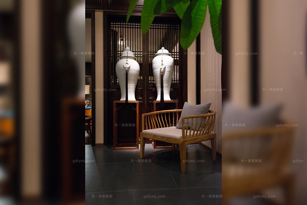 簡奢風格新中式禪椅