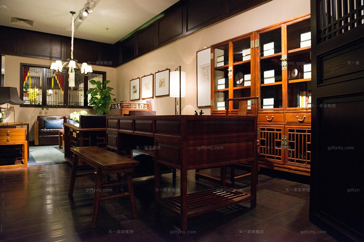 新中式簡奢風格書桌椅