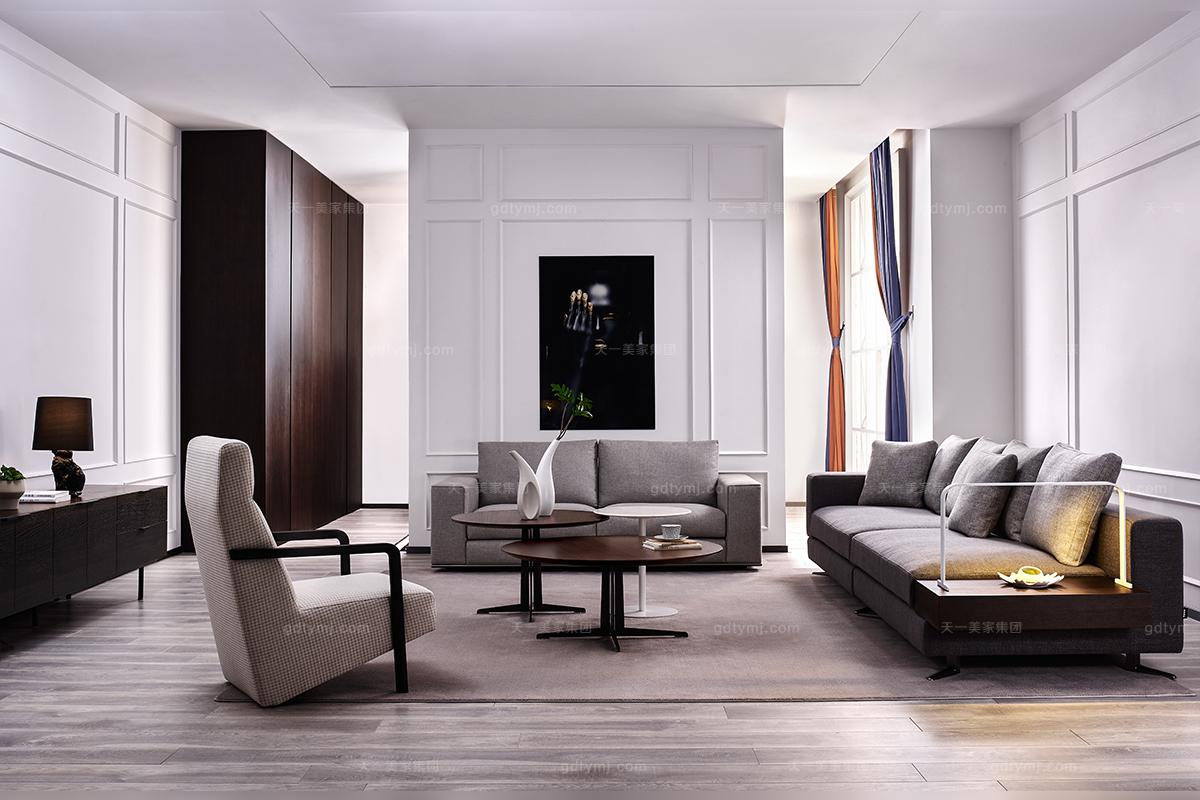 高檔簡奢風格客廳沙發組合