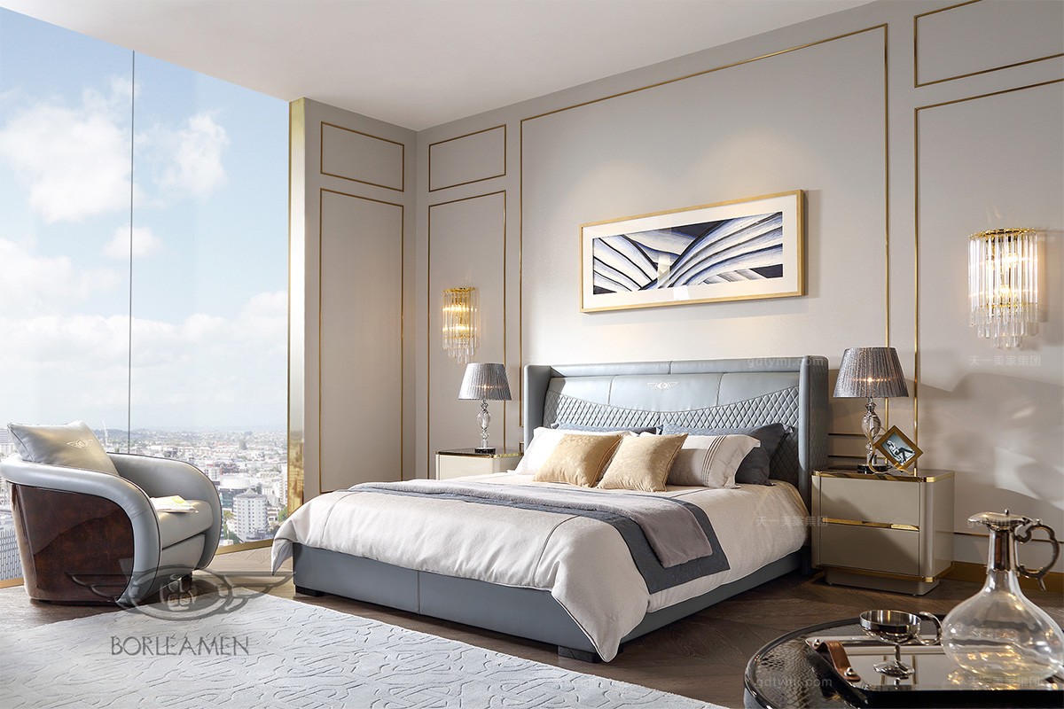 后現代輕奢家具品牌雙人大床