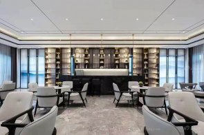 【天一美家】石家莊融創(chuàng)臻悅府售樓部現(xiàn)代簡約家具工程項(xiàng)目案例！