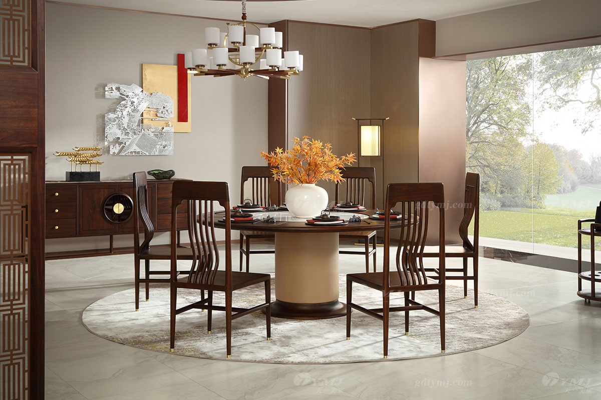 原創高端新中式餐桌