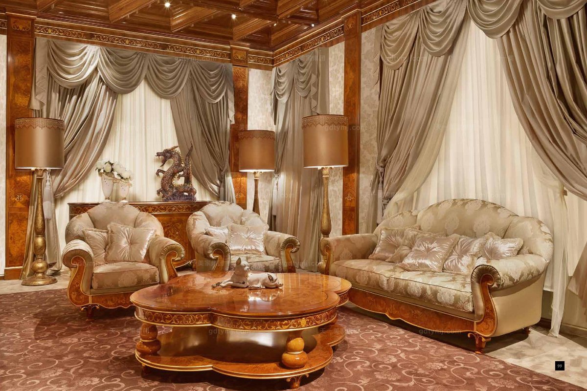 意大利進口實木茶幾