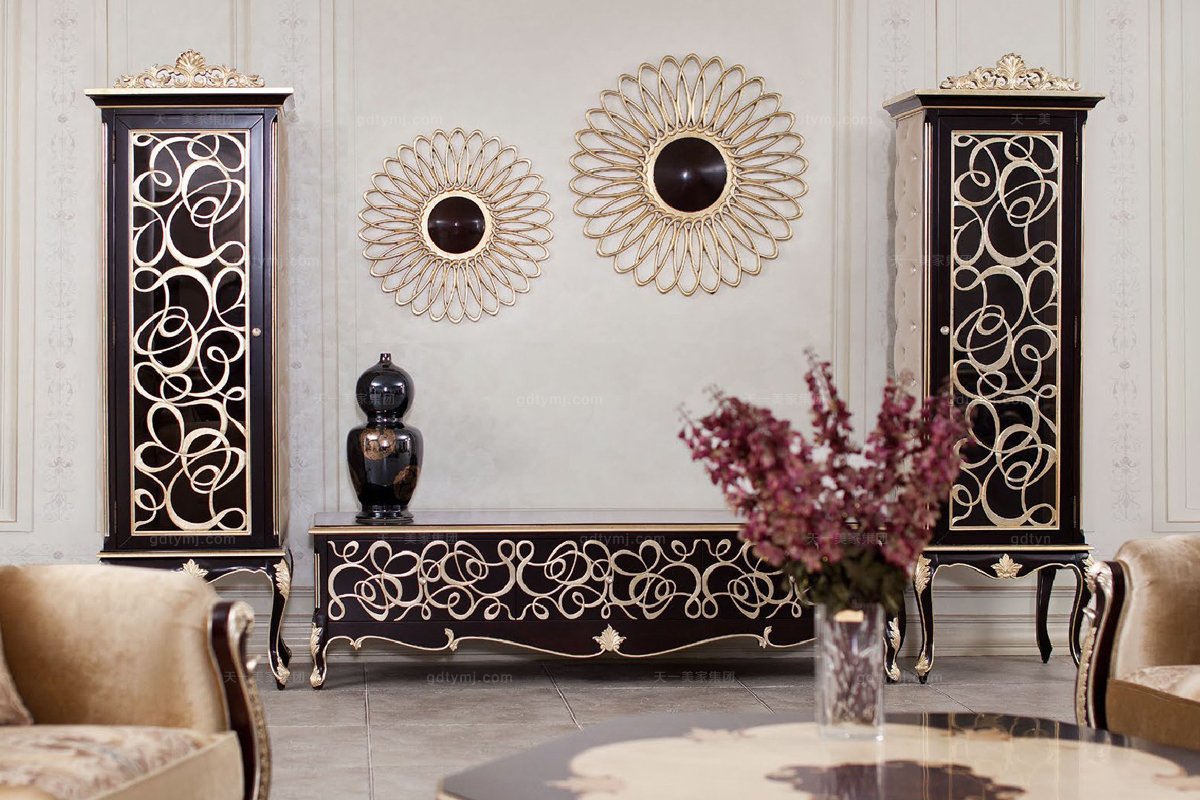 法式風格電視柜組合