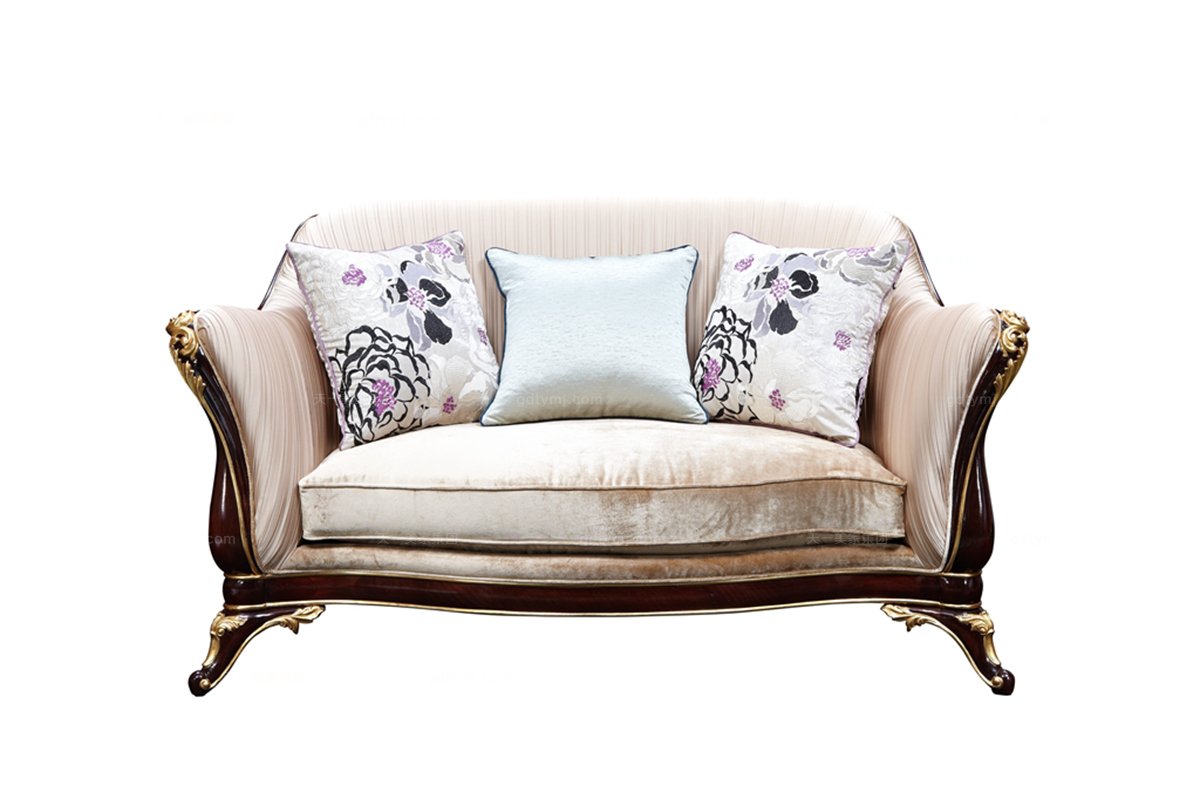 歐式實木布藝沙發