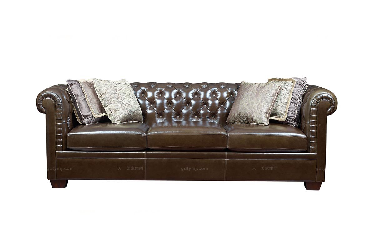 高檔美式真皮沙發